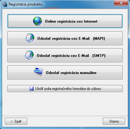 Sending of registration data to CM Server